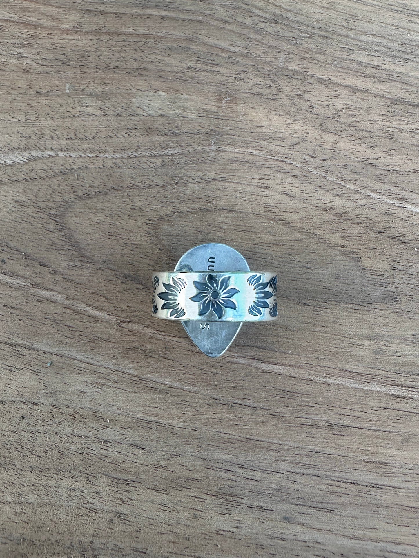 Burning Bush~Sterling Silver and Royston Turquoise Ring