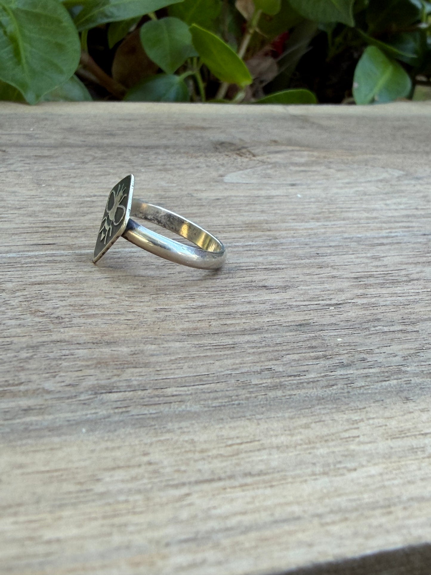 Sterling Silver Bee Ring
