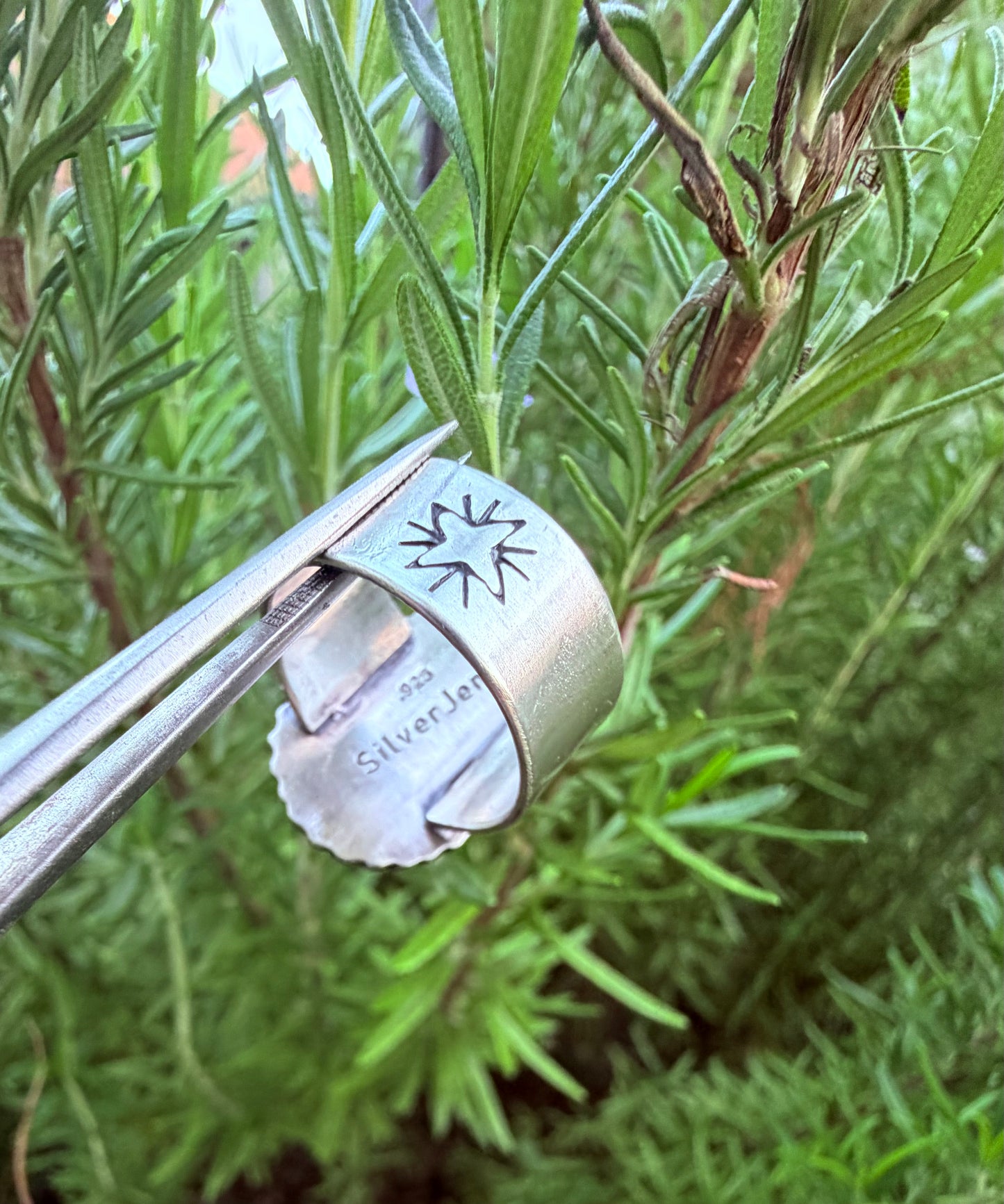 Royston Turquoise and Sterling Silver Ring ~Shooting Star