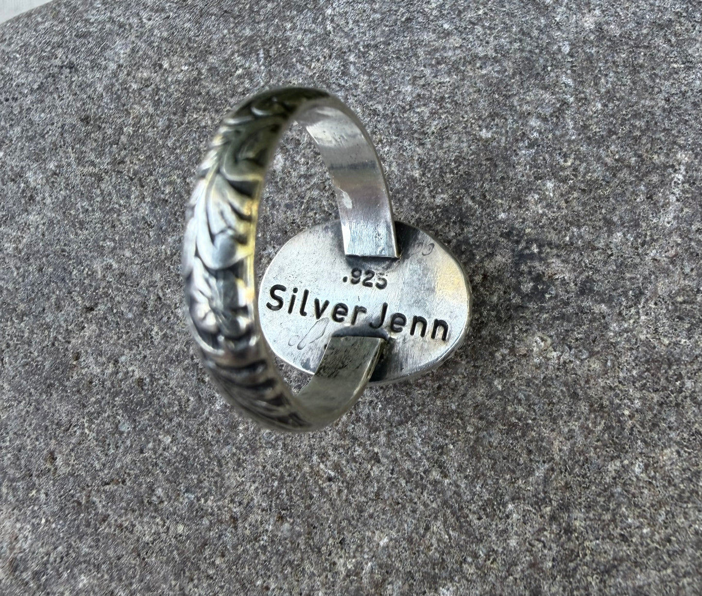 Turquoise and Sterling Silver Ring size 8