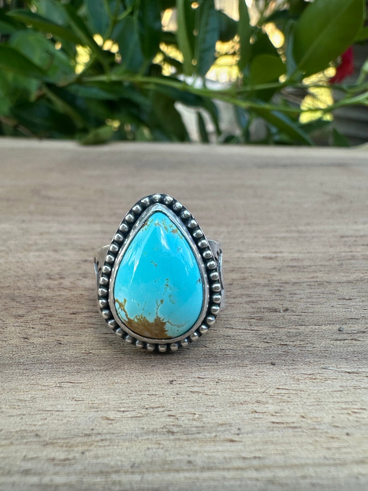 Sun Ray Easter Royston Turquoise and Sterling Silver Ring