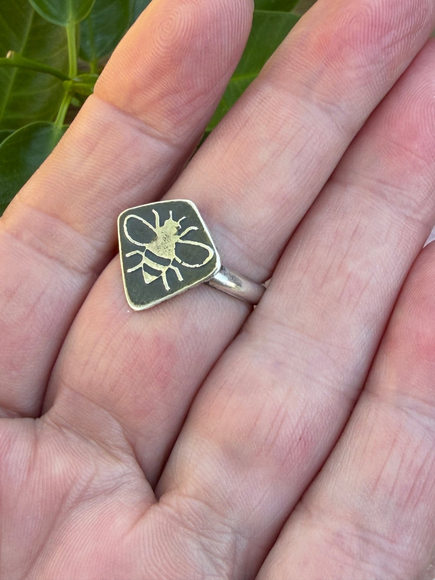 Sterling Silver Bee Ring