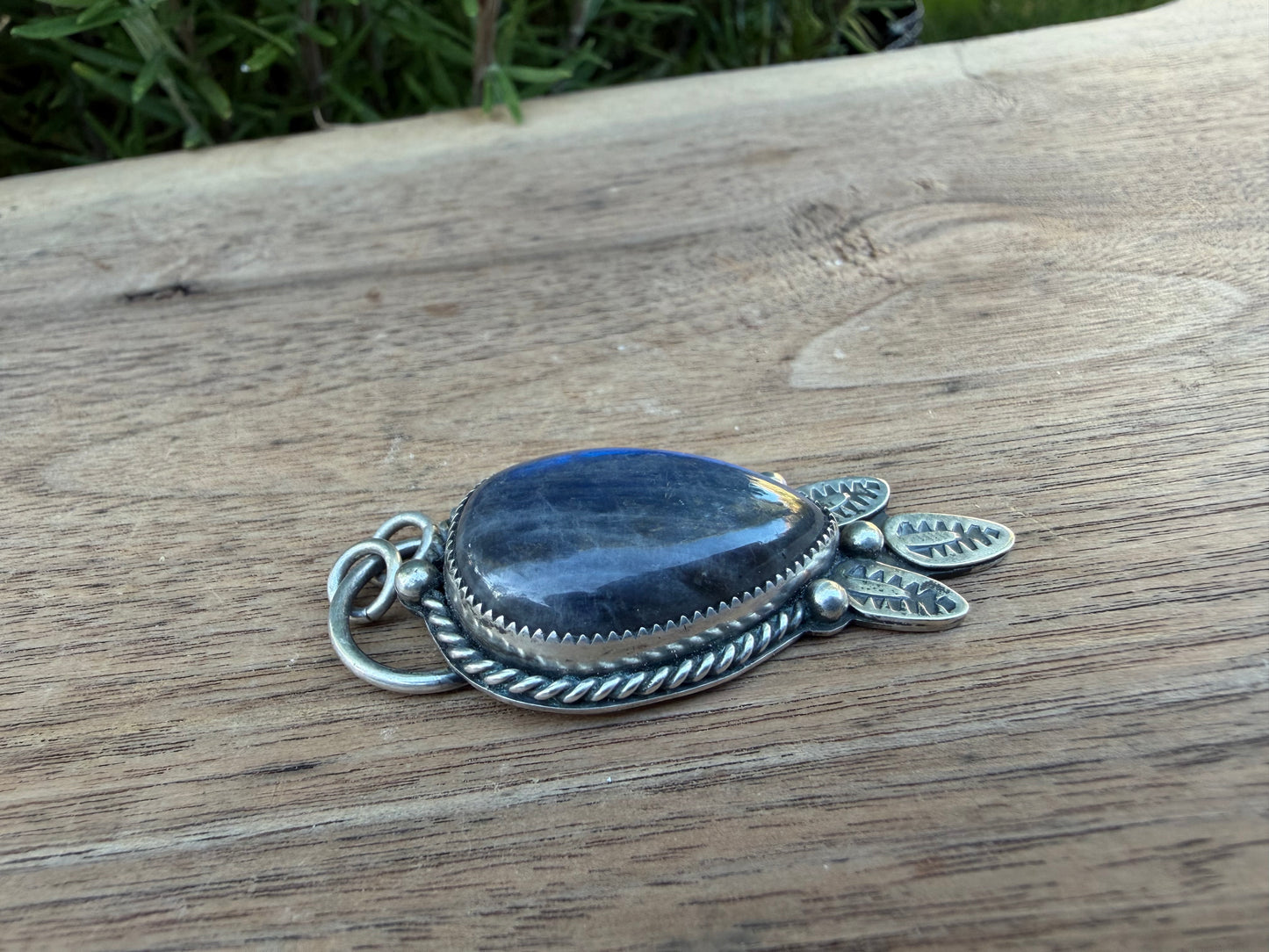 Sterling Silver and Labradorite Dream Catcher Pendant