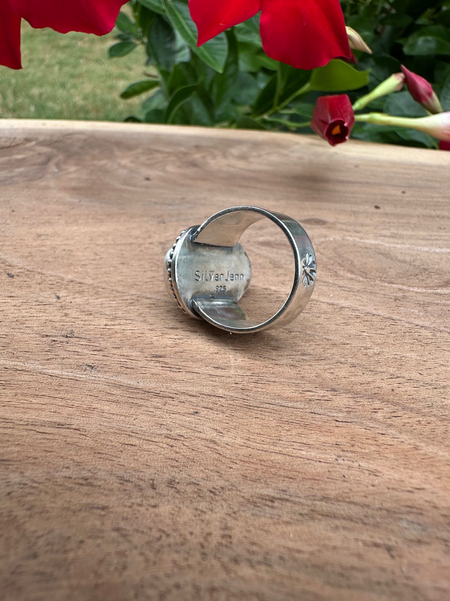 Sun Ray Easter Royston Turquoise and Sterling Silver Ring