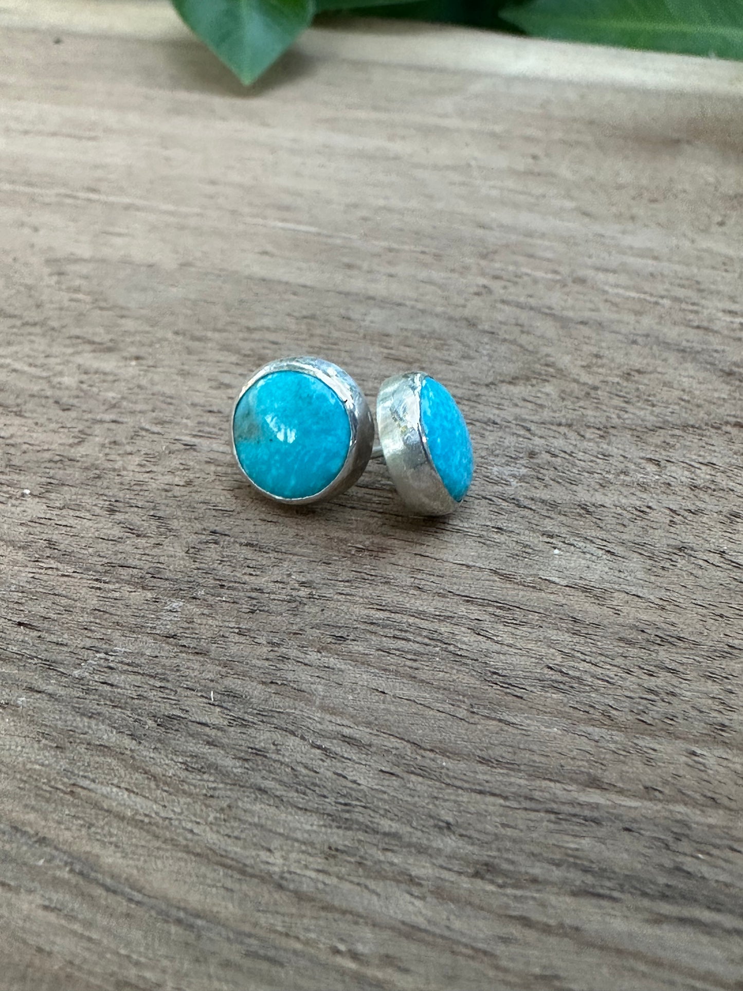 Kingman Turquoise and Sterling Silver Earrings