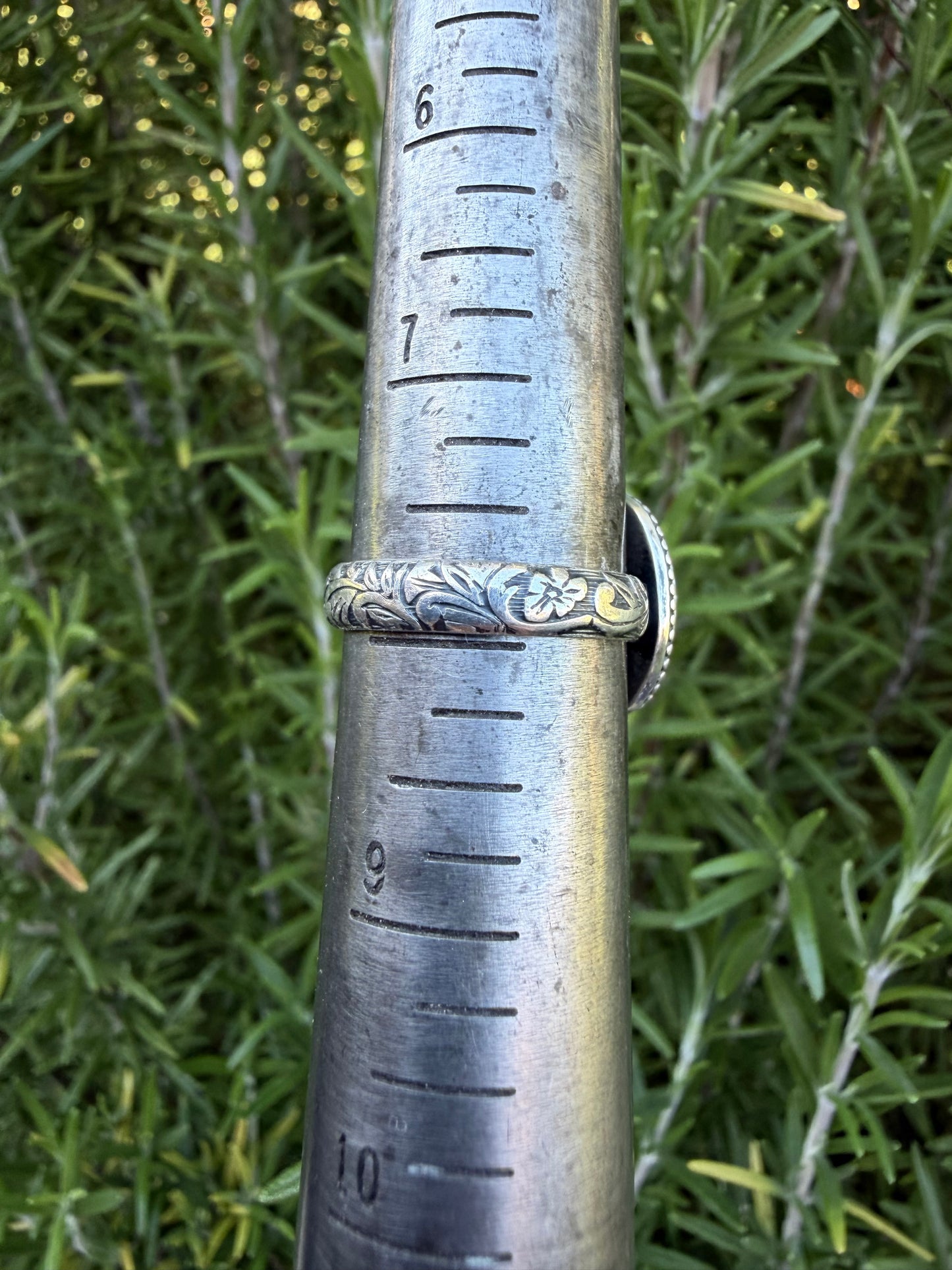 Turquoise and Sterling Silver Ring size 8