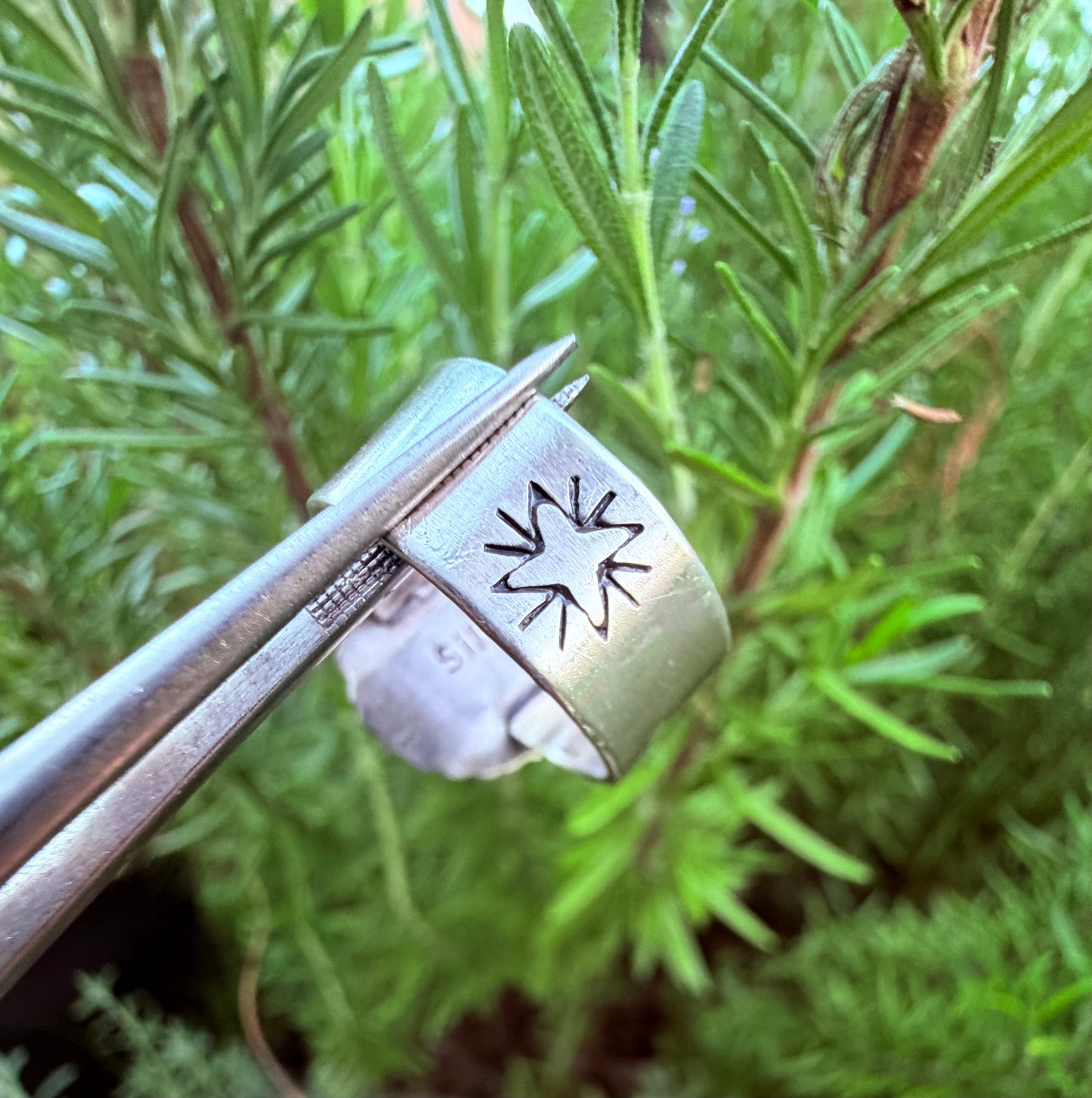 Royston Turquoise and Sterling Silver Ring ~Shooting Star